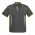 Mens Razor Short Sleeve Polo - Grey/Fluoro Lime