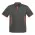 Mens Razor Short Sleeve Polo - Grey/Fluoro Orange