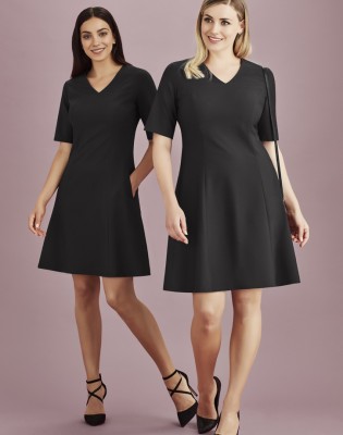 Womens Siena Extended Short Sleeve Dress