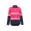 Mens Hi Vis Outdoor Segmented Tape Long Sleeve Shirt - Pink/Navy