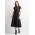 Grace Womens T-Shirt Midi Dress - Black