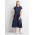Grace Womens T-Shirt Midi Dress - Navy