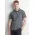 Mens Phoenix Short Sleeve Polo - Charcoal Marle
