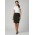 Classic Womens Knee Length Skirt - Black