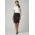Classic Womens Knee Length Skirt - Black