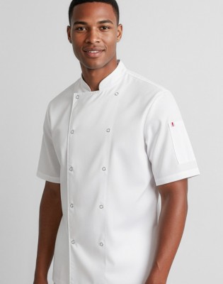 Zest Mens Short Sleeve Chef Jacket