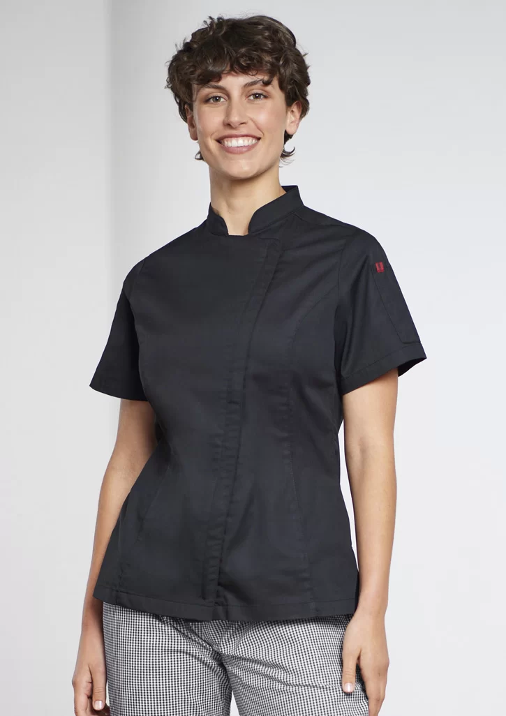 Alfresco Womens Short Sleeve Chef Jacket