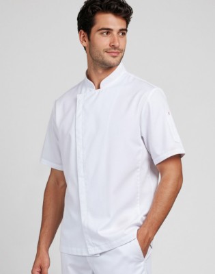 Alfresco Mens Short Sleeve Chef Jacket