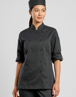 Gusto Womens Long Sleeve Chef Jacket