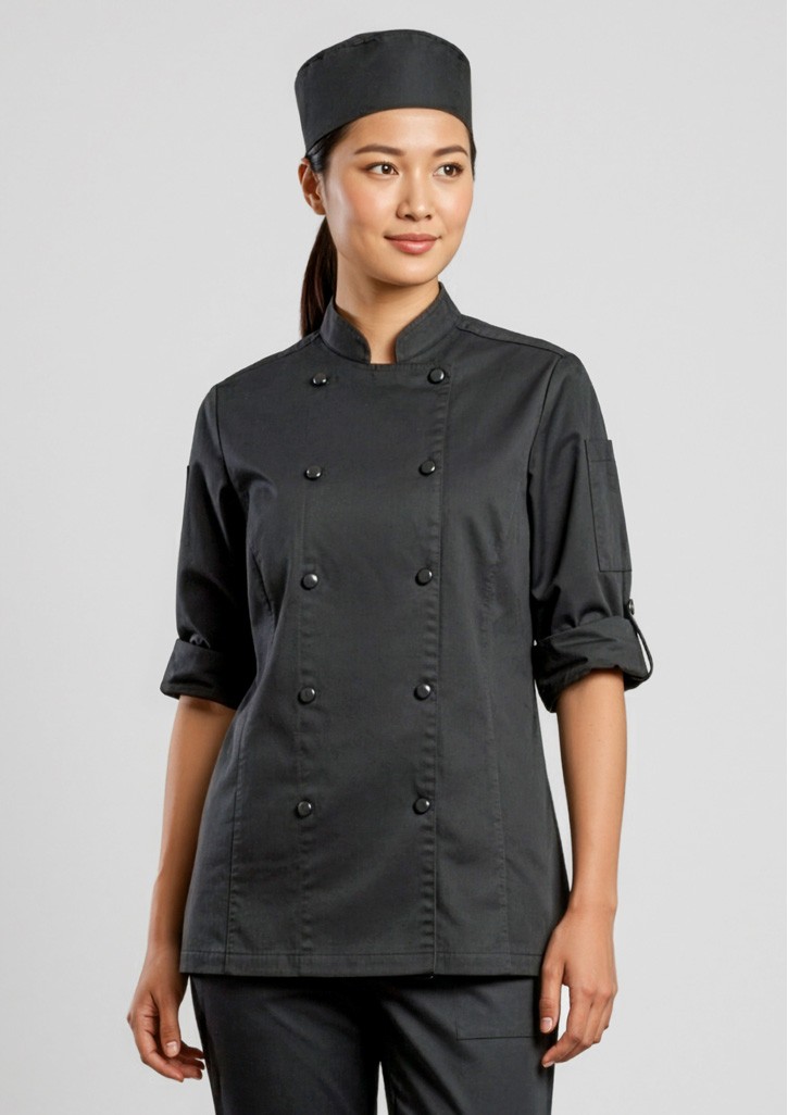 Gusto Womens Long Sleeve Chef Jacket