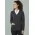 Button Front Womens Knit Cardigan - Charcoal