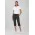 Jane Womens 3/4 Length Stretch Pant - Black