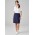 Comfort Waist Womens Skort - Navy