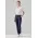 Comfort Waist Womens Slim Leg Pant - Navy