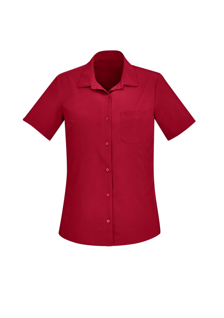 Florence Womens Plain Short Sleeve Shirt