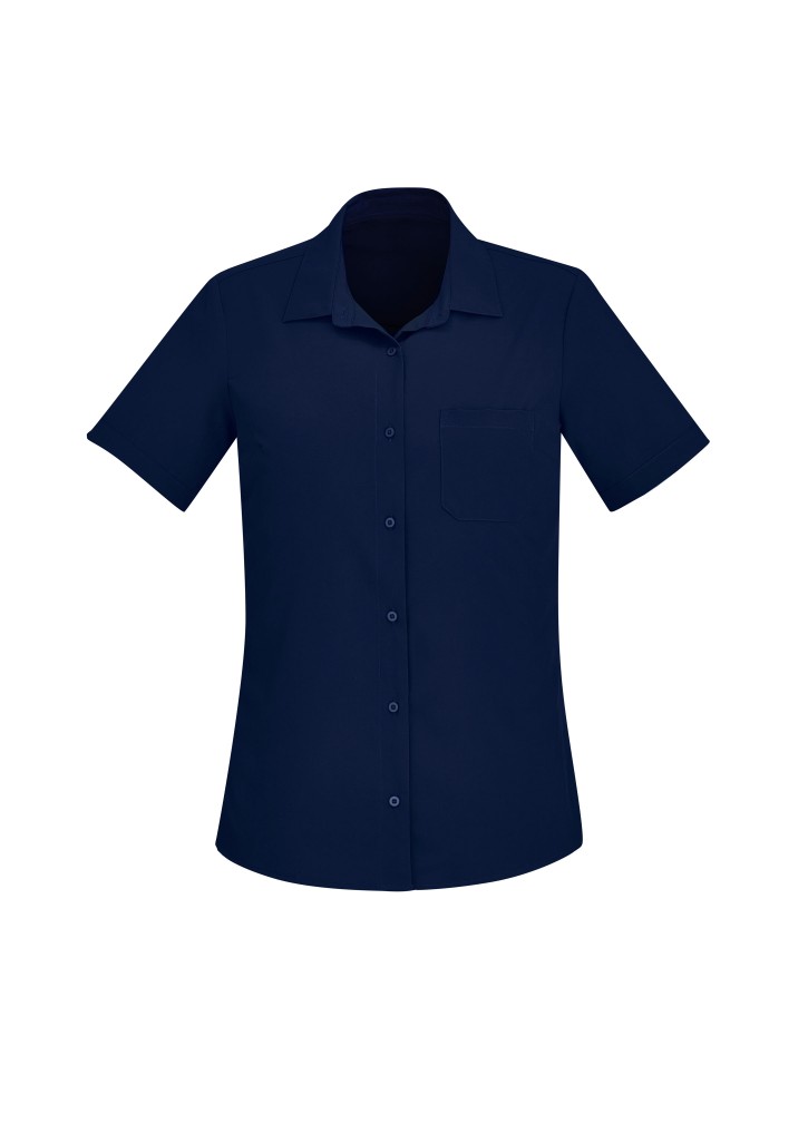 Florence Womens Plain Short Sleeve Shirt