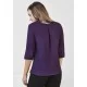Womens Florence Plain 3/4 Sleeve Shirt