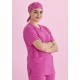 Unisex Pink Printed Scrub Cap