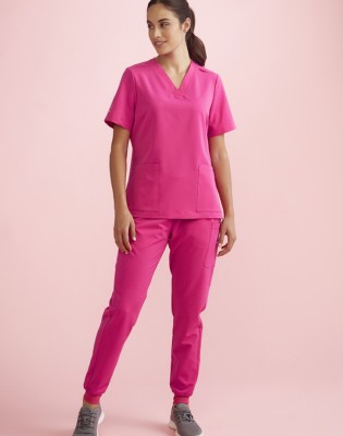 Womens Pink Jogger Scrub Pant