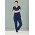 Womens Avery Slim Leg Scrub Pant - Navy