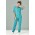 Womens Avery Slim Leg Scrub Pant - Teal