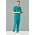 Mens Avery Straight Leg Scrub Pant - Teal