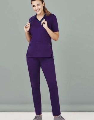 Womens Riley Stretch Scrub Top