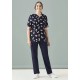 Womens Printed Best Friends Scrub Top