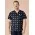 Mens Easter V-Neck Short Sleeve Scrub Top - Midnight Navy