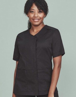 Womens Parks Zip Front Crossover Scrub Top