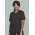 Womens Parks Zip Front Crossover Scrub Top - Black