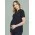 Womens Rose Tunic Scrub Top - Midnight Navy