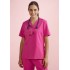 Womens Pink V-Neck Scrub Top