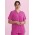 Unisex Pink V-Neck Scrub Top - Pink