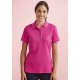 Womens Pink Short Sleeve Polo