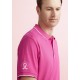 Mens Pink Short Sleeve Polo