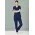 Womens Avery V-Neck Scrub Top - Navy