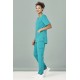 Womens Avery Round Neck Scrub Top