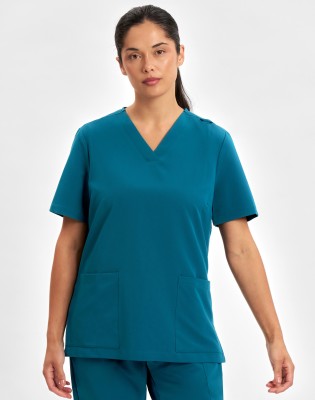 Womens Pulse V-Neck Scrub Top