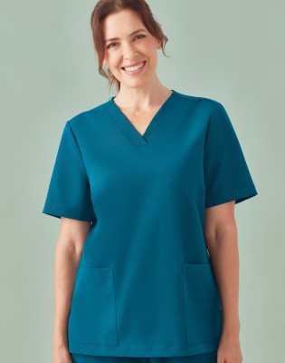 Womens Pulse V-Neck Scrub Top
