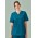 Womens Pulse V-Neck Scrub Top - Caribbean Blue