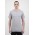 Mens Basis Short Sleeve Tee - Grey-Marle