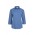Ladies Micro Check 3/4 Sleeve Shirt - Mid Blue