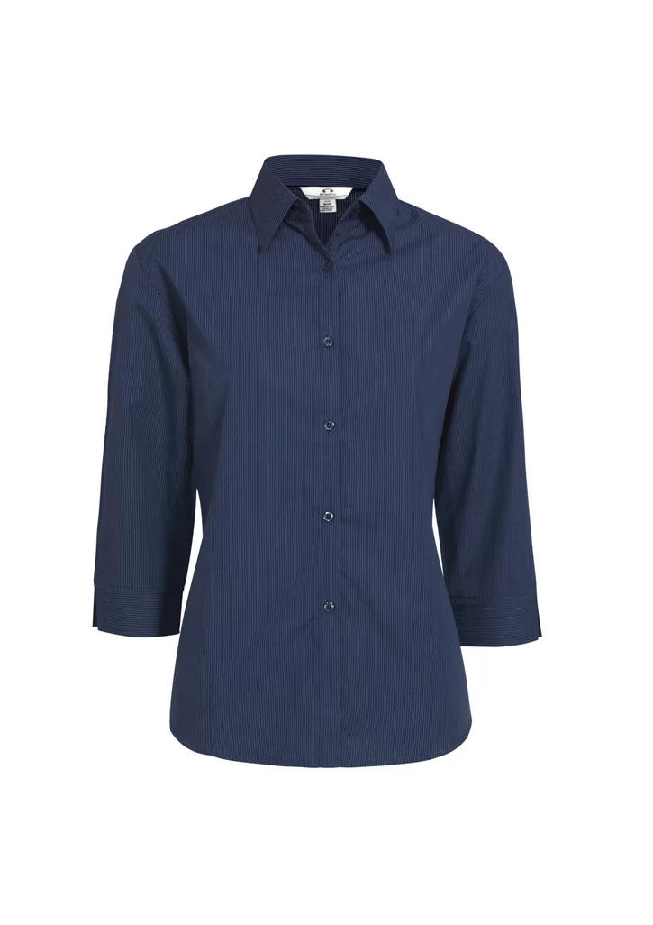 Ladies Micro Check 3/4 Sleeve Shirt Ladies Micro Check 3/4 Sleeve Shirt