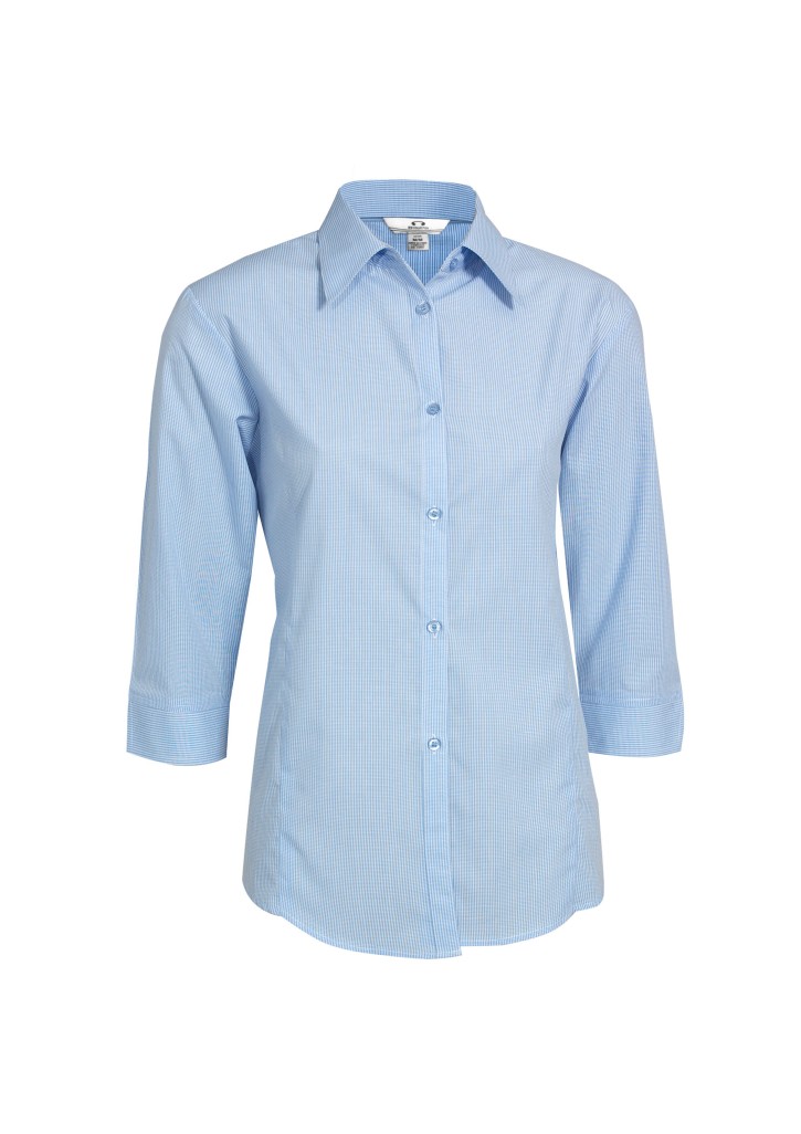 Micro Womens Check 3/4 Sleeve Shirt