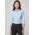 Micro Womens Check 3/4 Sleeve Shirt - Sky