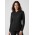 Action Womens Long Sleeve Polo - Black