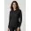 Action Womens Long Sleeve Polo - Black