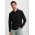 Action Mens Long Sleeve Polo - Black