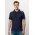 Triton Mens Short Sleeve Polo - Navy/Spring Blue/White
